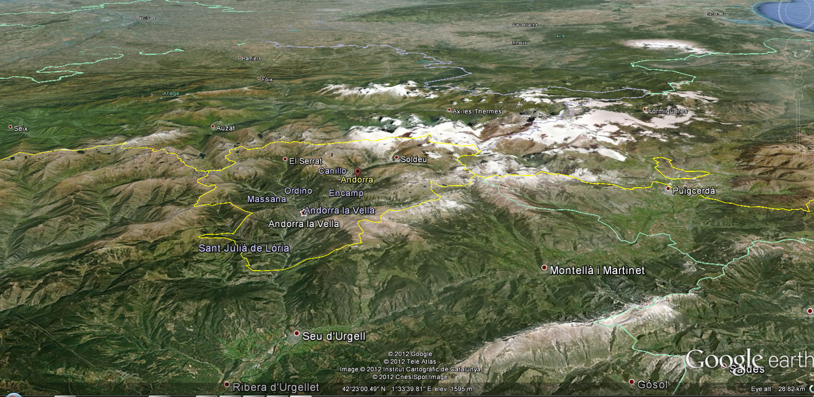 andorre terre carte